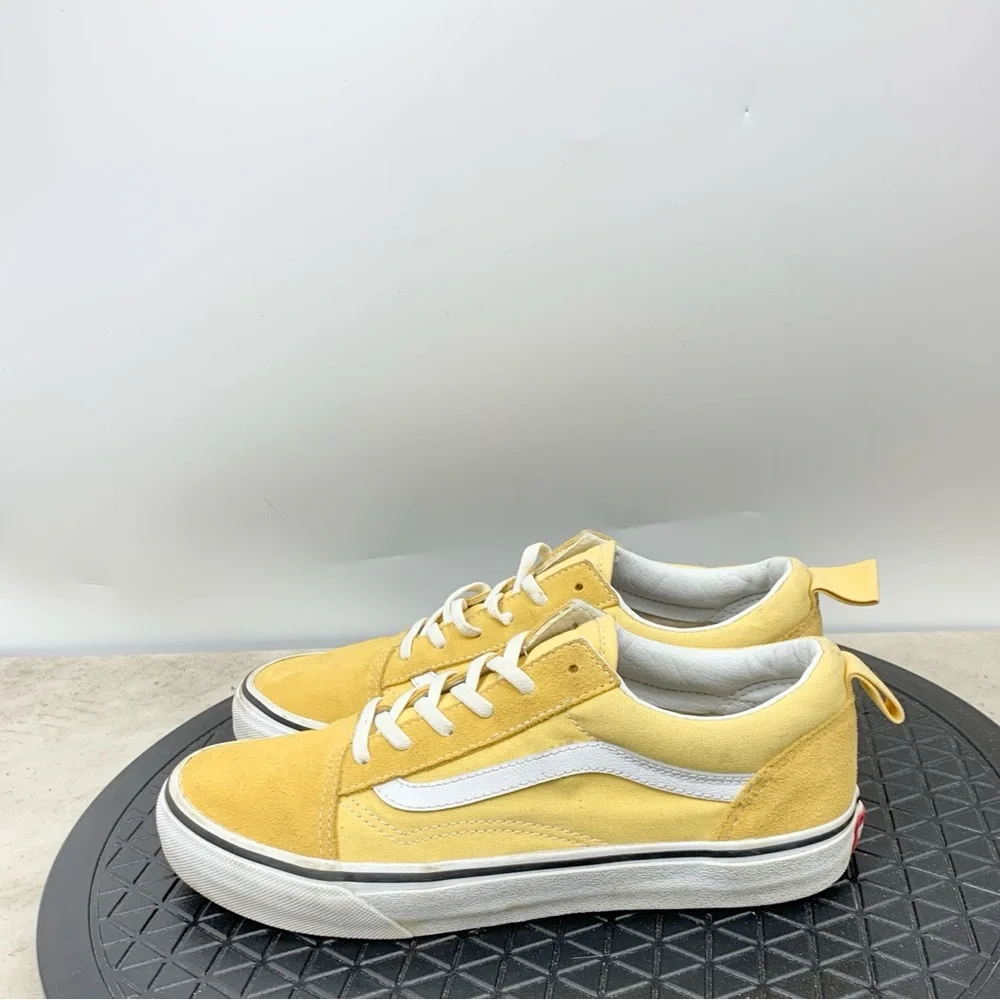 Vans Sneakers‎ Kids Size 6.5 Shoes Yellow Suede Old Skool Slip On Boys Girls